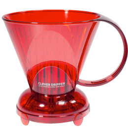 Пуровер Clever Dripper прозорий червоний