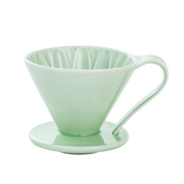 Пуровер CAFEC Arita Ware Flower Dripper Cup1 Green