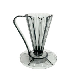 Пуровер CAFEC Tritan Flower Dripper DEEP 27 Clear Black
