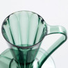 Пуровер CAFEC Tritan Flower Dripper DEEP 27 Clear Dark Green