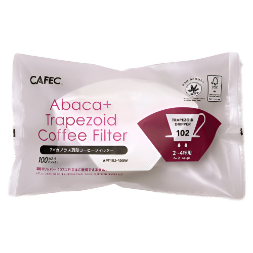 Фільтри паперові CAFEC ABACA+ Trapezoid Filter Paper 102 0