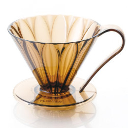 Пуровер CAFEC Tritan Flower Dripper Cup4 Pink Brown