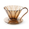 Пуровер CAFEC Tritan Flower Dripper Cup1 Pink Brown
