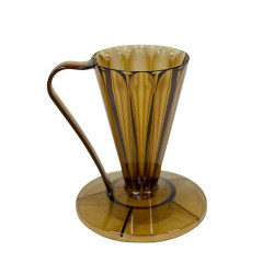 Пуровер CAFEC Tritan Flower Dripper DEEP 27 Brown