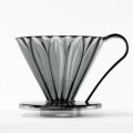 Пуровер CAFEC Tritan Cone-Shaped Flower Dripper Cup4 Black