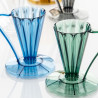 Пуровер CAFEC Tritan Flower Dripper DEEP 27 Clear Dark Green