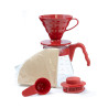 Набір Hario V60 02 Ceramic and Server Red