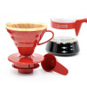 Набір Hario V60 02 Ceramic and Server Red