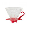 Набір Hario V60 02 Glass and Server Red