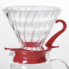 Набір Hario V60 02 Glass and Server Red