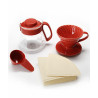 Набір Hario V60 01 Ceramic and Server Red
